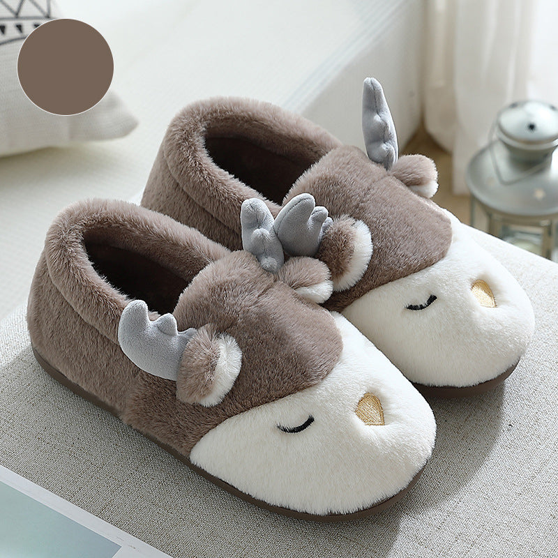 Pantufas de rena de Natal
