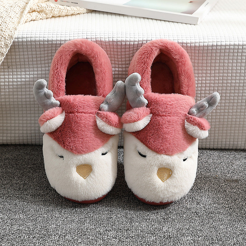 Pantufas de rena de Natal