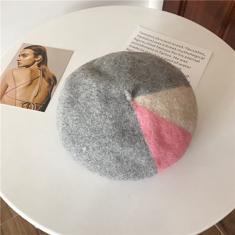 Boina cinza rosa