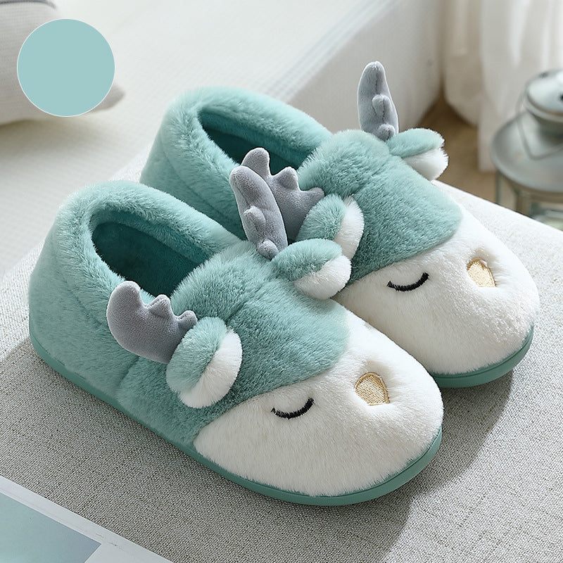 Pantufas de rena de Natal