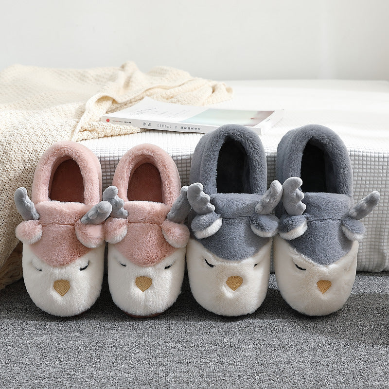 Pantufas de rena de Natal