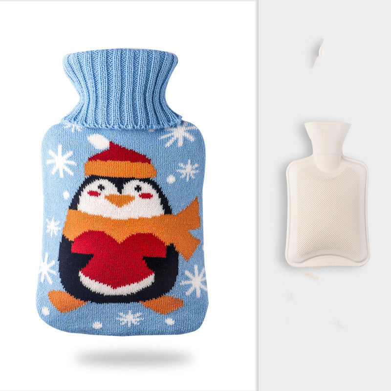 Botija de Água Quente 2 L com Capa de Malha de Natal