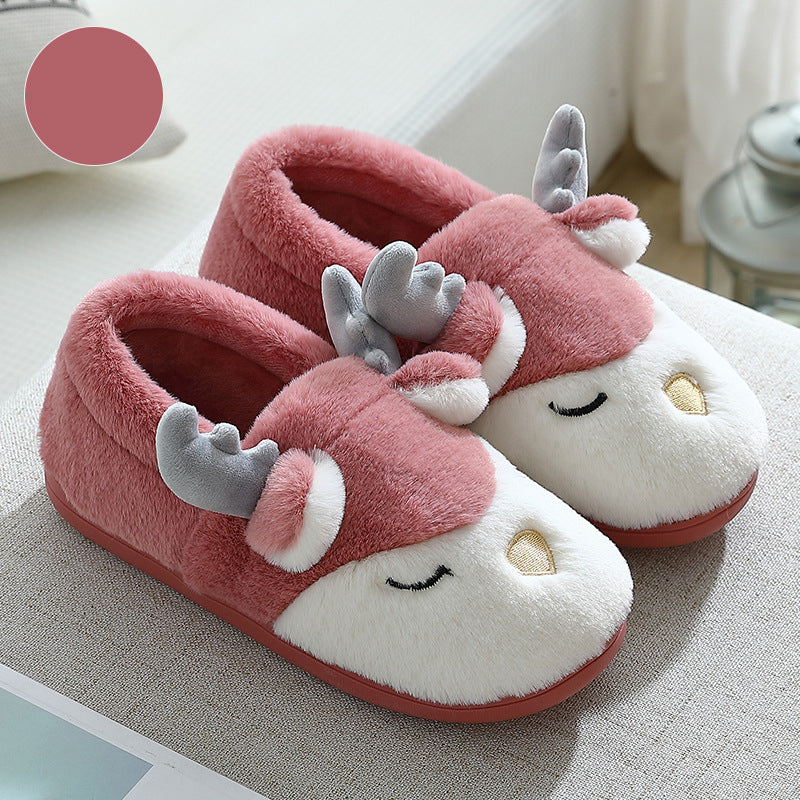 Pantufas de rena de Natal