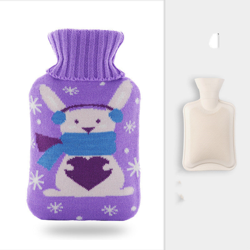 Botija de Água Quente 2 L com Capa de Malha de Natal