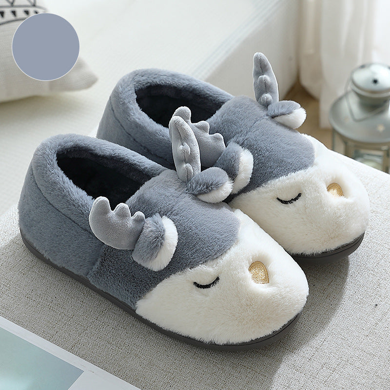 Pantufas de rena de Natal