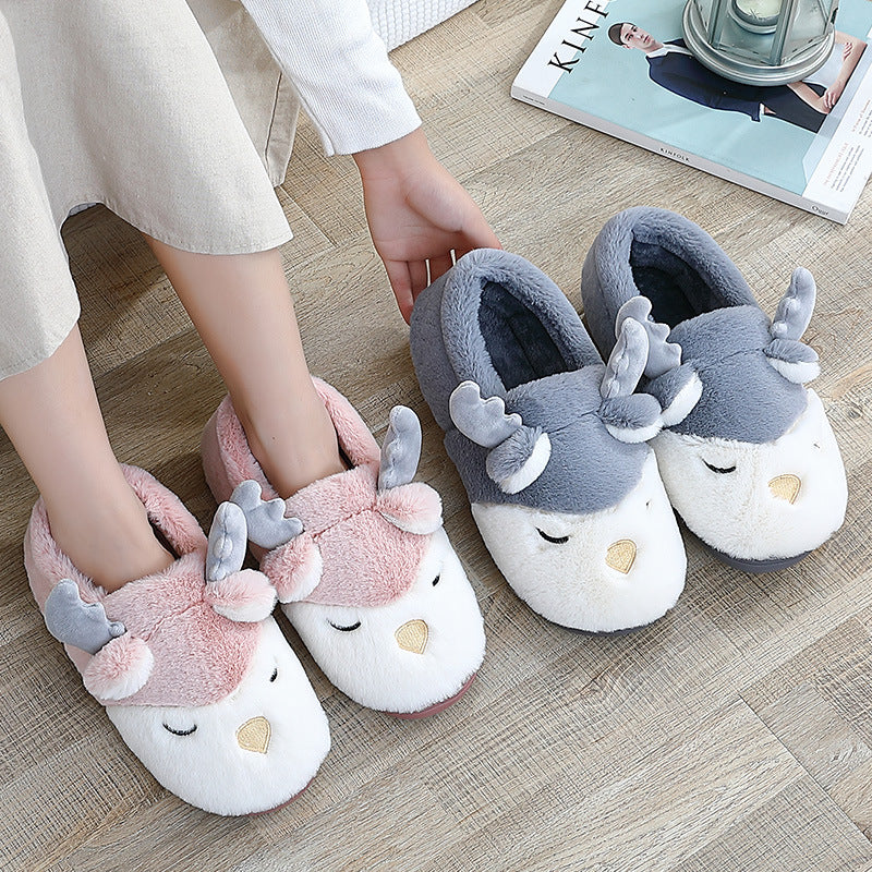 Pantufas de rena de Natal